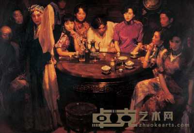 陈逸飞 玉堂春暖 169.5×242.5cm